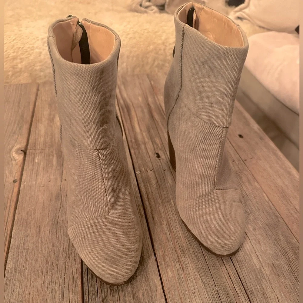 Rag & Bone | Newbury Bootie Gray Linen Canvas (limited ed.) - Picture 5 of 9
